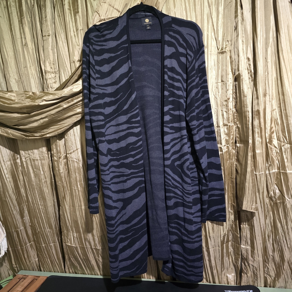 JM Collection Dark Knit Cardigan